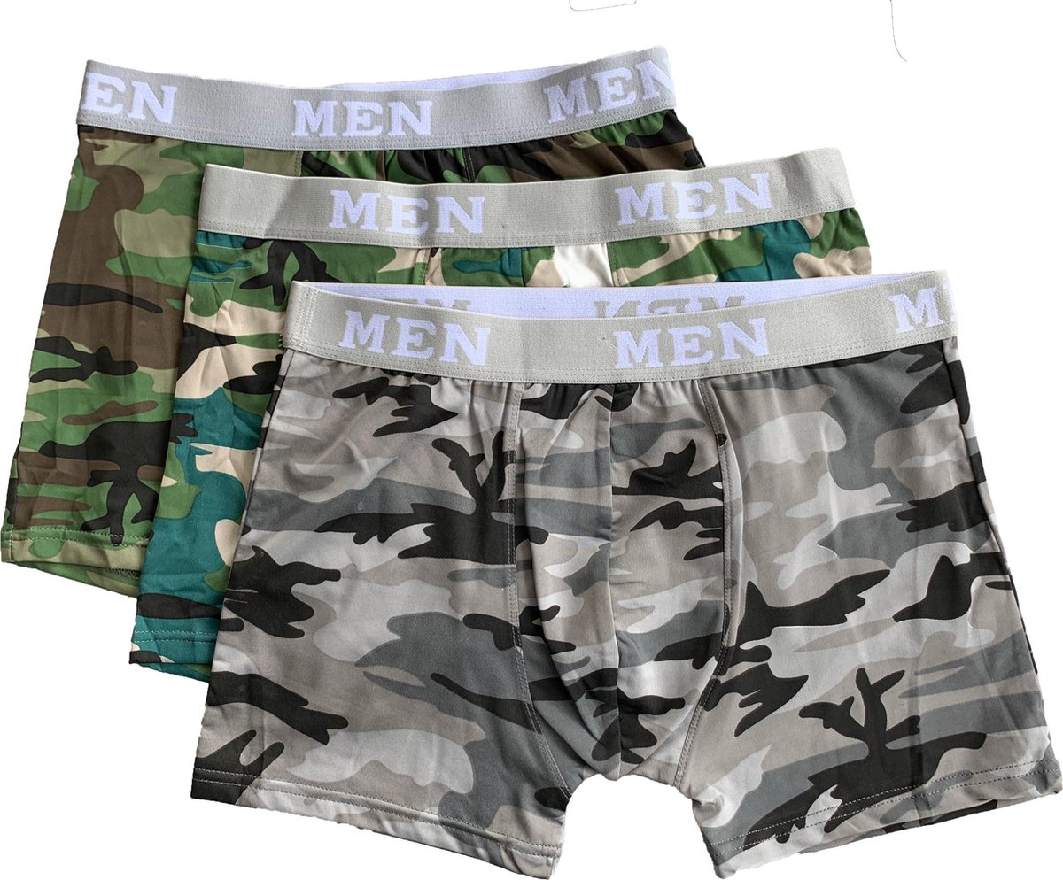 MEN Boxershorts herensmode M camouflage