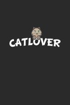 Catlover: Notizbuch, Notizheft, Notizblock Geschenk-Idee f�r Katzen Fans Karo A5 120 Seiten