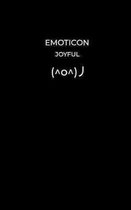 Emoticon: JOYFUL: Black Simple Notebook