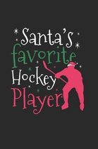Christmas Santa's Hockey player Notebook: Notebook / 6x9 Zoll / 120 ruled Pages
