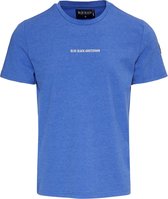 Blue Black Amsterdam TIES Kobalt Blauw Ronde Hals Heren T-shirt Maat M