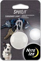 Nite Ize SpotLit - Led karabijnhaak Lampje Roestvrij Staal / Witte Led