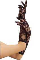 Leg Avenue Kostuum Handschoenen Elbow Length Stretch Lace Zwart