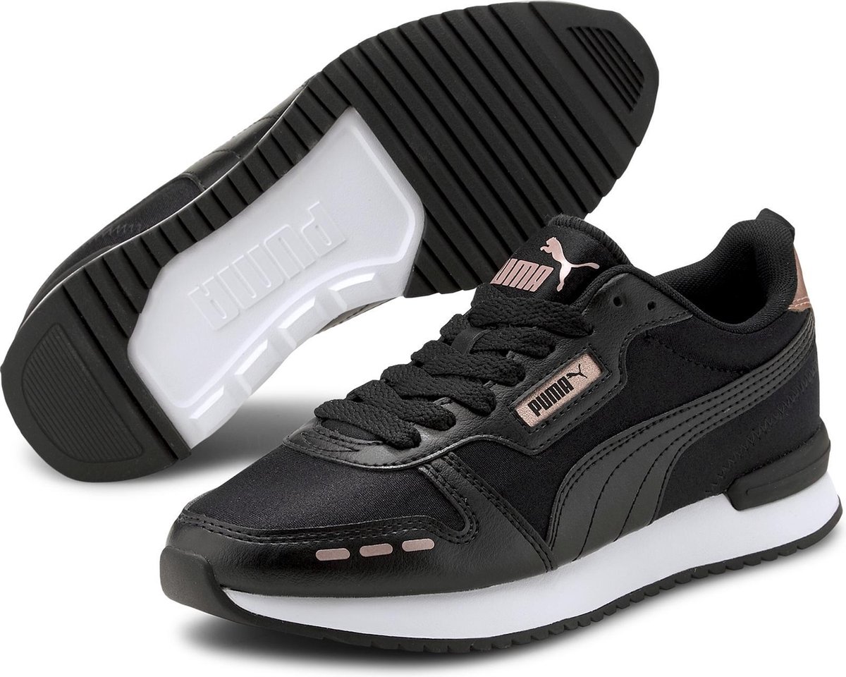 PUMA R78 Metallic Dames Sneakers - Puma Black-Puma Black-Rose Gold - Maat  41 | bol.com
