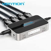 Vention HDMI Switch 3 in 1 uit met HDMI Audio extractor - 3 poorts HDMI splitter met remote