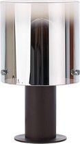 BRILLIANT lampe Beth lampe de table café / verre fumé | 1x ampoules normales A60, E27, 60W, gf non spécifiées Avec interrupteur à cordon | Convient aux lampes LED