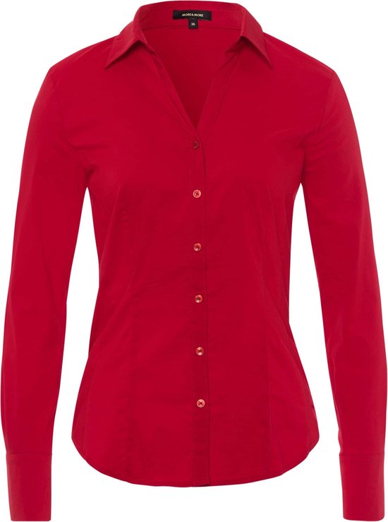 More & More blouse Rood-34 (xs) | bol.com