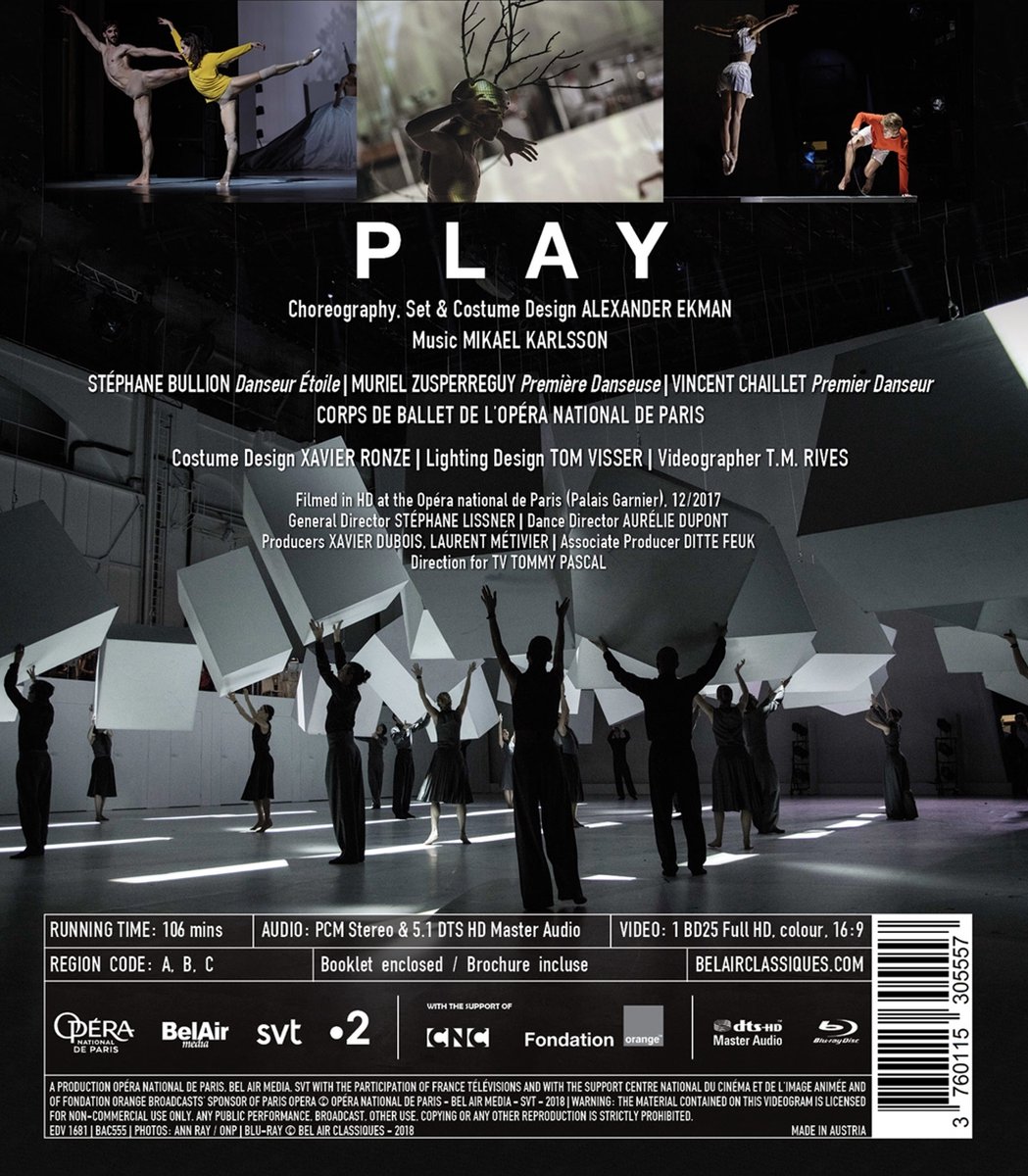 Ballet De L'Opéra National De Paris - Play (DVD), Ballet de L