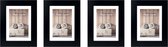 Zep fotolijst - Nelson 1 - Zwart - 15x20 cm - Hout - 4 stuks