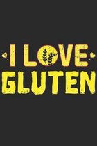 I Love Gluten: Carnism Notebook 6x9 Blank Lined Journal Gift