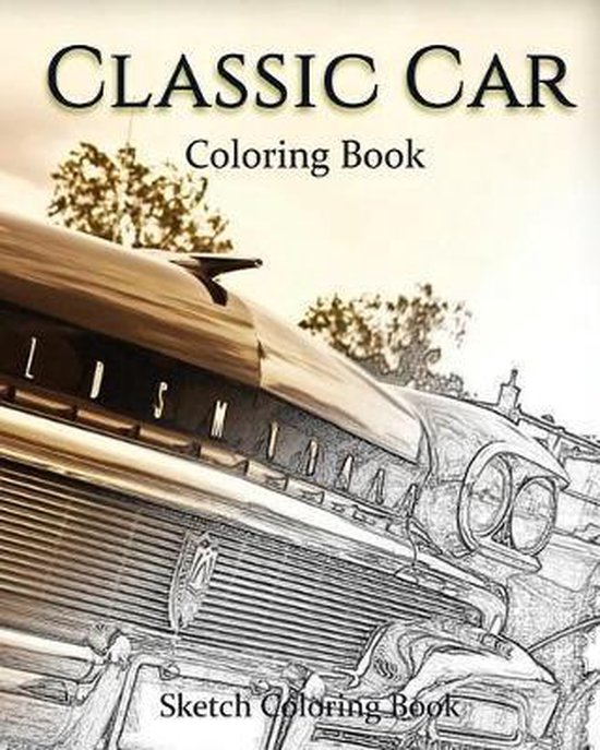 Classic Car Coloring Book - cover