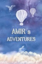 Amir's Adventures: Softcover Personalized Keepsake Journal, Custom Diary, Writing Notebook with Lined Pages