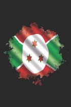 Burundi Notebook: Burundi Notebook - college book - diary - journal - booklet - memo - composition book - 120 sheets - Dot Grid paper 6x
