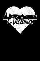 Victoria: 6x9 college lined notebook to write in with skyline of Victoria, British Columbia