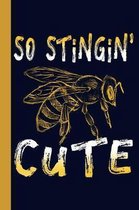Stingin' Cute: Honey Bee 6x9 120 Page College Ruled Beekeeper Notebook