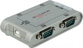 Delock - Adapter USB 2.0 Seriell 4-Port Industrie RS-232