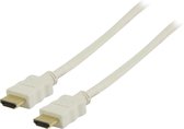 HDMI kabel - versie 1.4 (4K 30Hz) - CU koper aders / wit - 15 meter