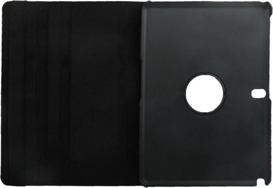 360 graden draaiend Litchi structuur lederen hoesje met houder voor Samsung Galaxy Note 10.1 (2014 Edition) / P600 zwart