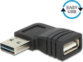 DeLOCK 65522 tussenstuk voor kabels USB 2.0 A Zwart