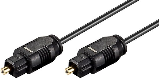 Digitale optische Toslink audio kabel - 2,2mm / zwart - 10 meter