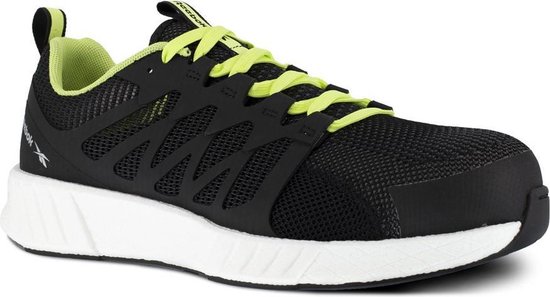 Reebok Fusion Flexweave Work 1073 ESD S1P Werkschoen - Mannen - Zwart/Geel - 38