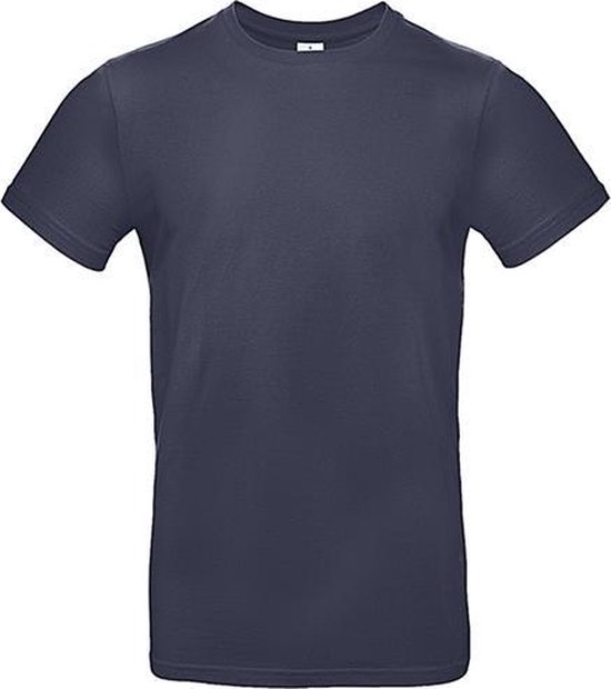 B&C Herren T-Shirt Aus 100% Baumwolle – Single Jersey, Rundhals, Urban Navy (XXL)