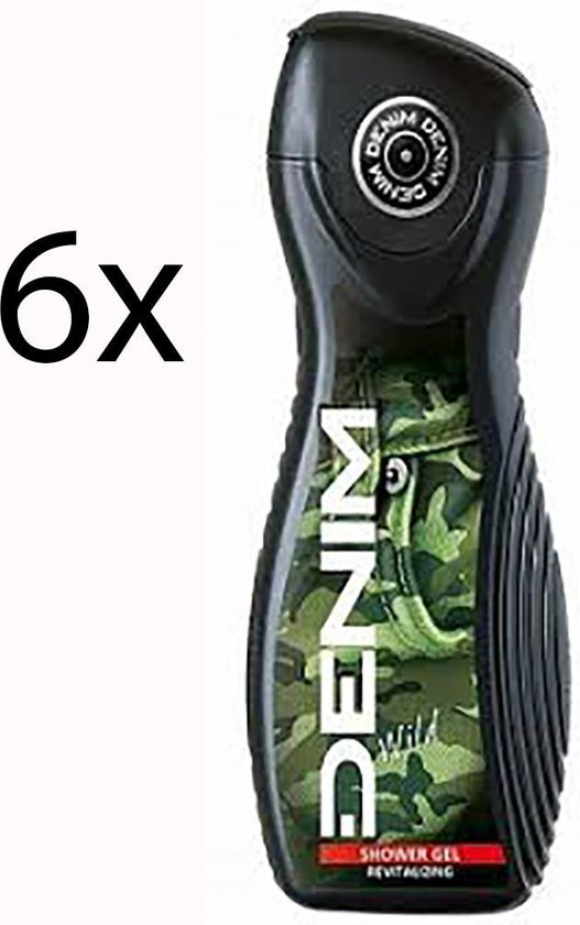 Denim Wild Douchegel voor mannen 6 x 250 ml voordeelverpakking