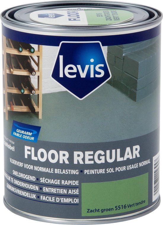 Levis Expert - Floor Regular - Soft Satin - Zacht Groen - 0.75L