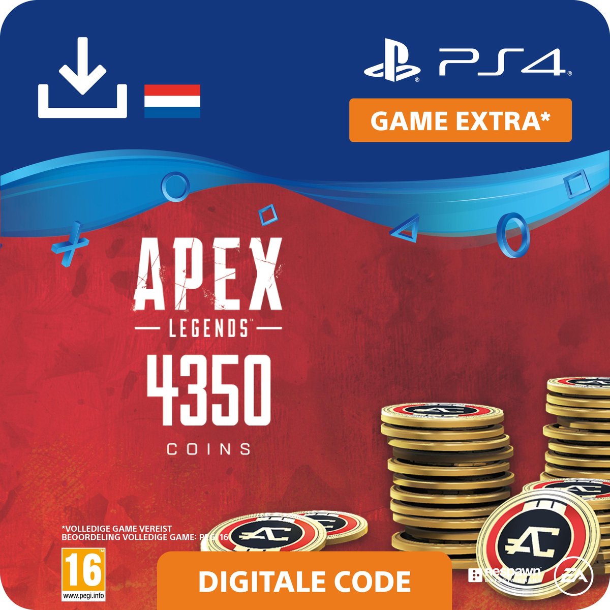 Apex Legends - digitale valuta - 4.350 Apex Coins - NL - PS4 download - Sony digitaal