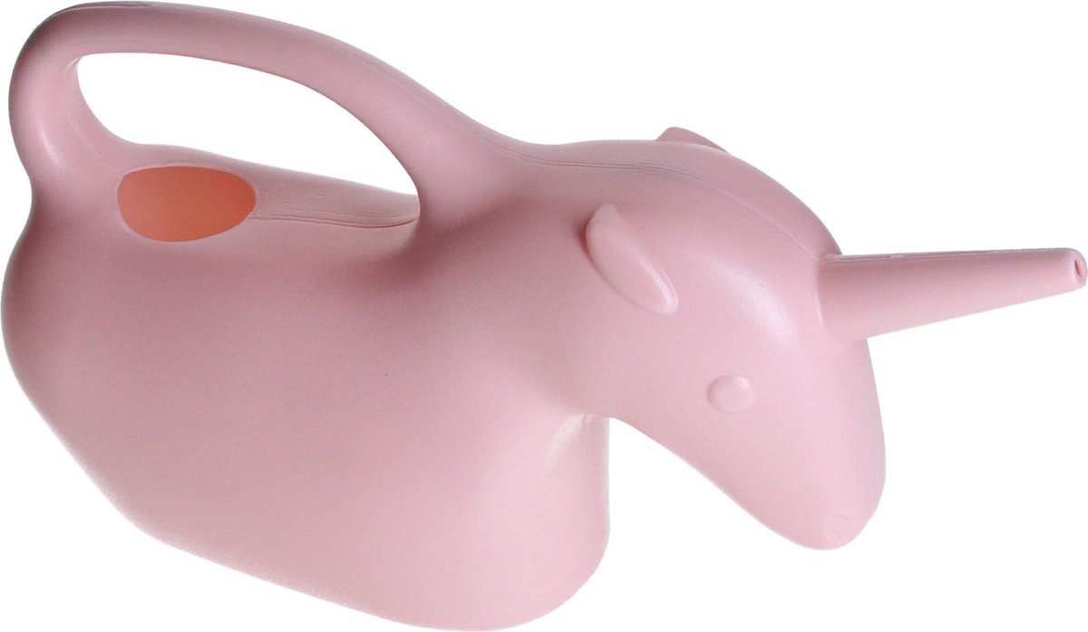 Gieter Eenhoorn, roze, 28 cm.