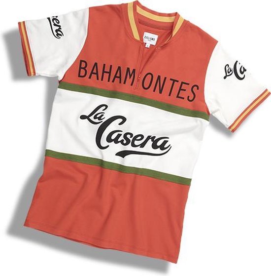 Bahamontes casual retro shirt | We ღ de koers! | Casual shirt geïnspireerd op het legendarische wielershirt van de La Casera wielerploeg - 100% katoen Heren T-shirt L