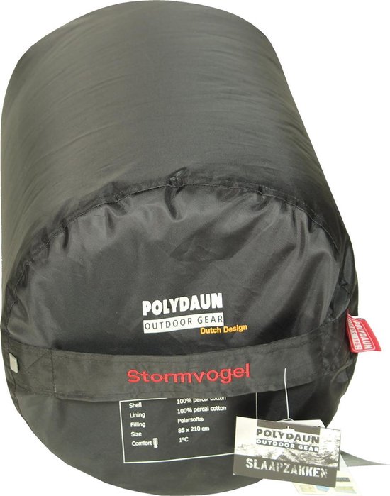 Polydaun allround slaapzak Stormvogel - 85x210 cm - navy van Poly — afbeelding 4