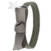 Lucardi Meisjes Armbandje met hanger met plating - Ster - Cadeau - Staal - Zilverkleurig