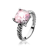 ZINZI zilveren ring roze ZIR937R