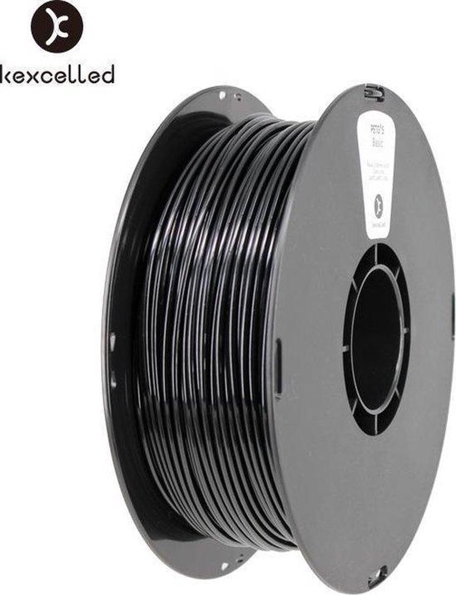 kexcelled-PETG-K5-1.75mm-Zwart/Black-3000g(3kg)-3d printing filament