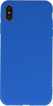 Bestcases Telefoonhoesje Backcover iPhone XS / iPhone X - Blauw