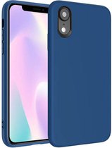 Cover geschikt voor Apple iPhone XR Hoesje Donker Blauw