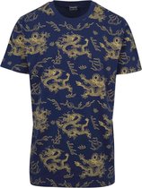 Urban Classics Heren Tshirt -XS- Dragon Blauw