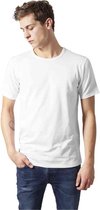 URBAN CLASSICS t-shirt - wit - maat S - stretch