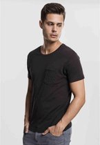 Urban Classics Heren Tshirt -M- Quilted Pocket Zwart