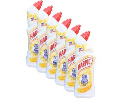 6 x Harpic toiletreiniger bleek javel - citroengeur - 6 x 750 ml