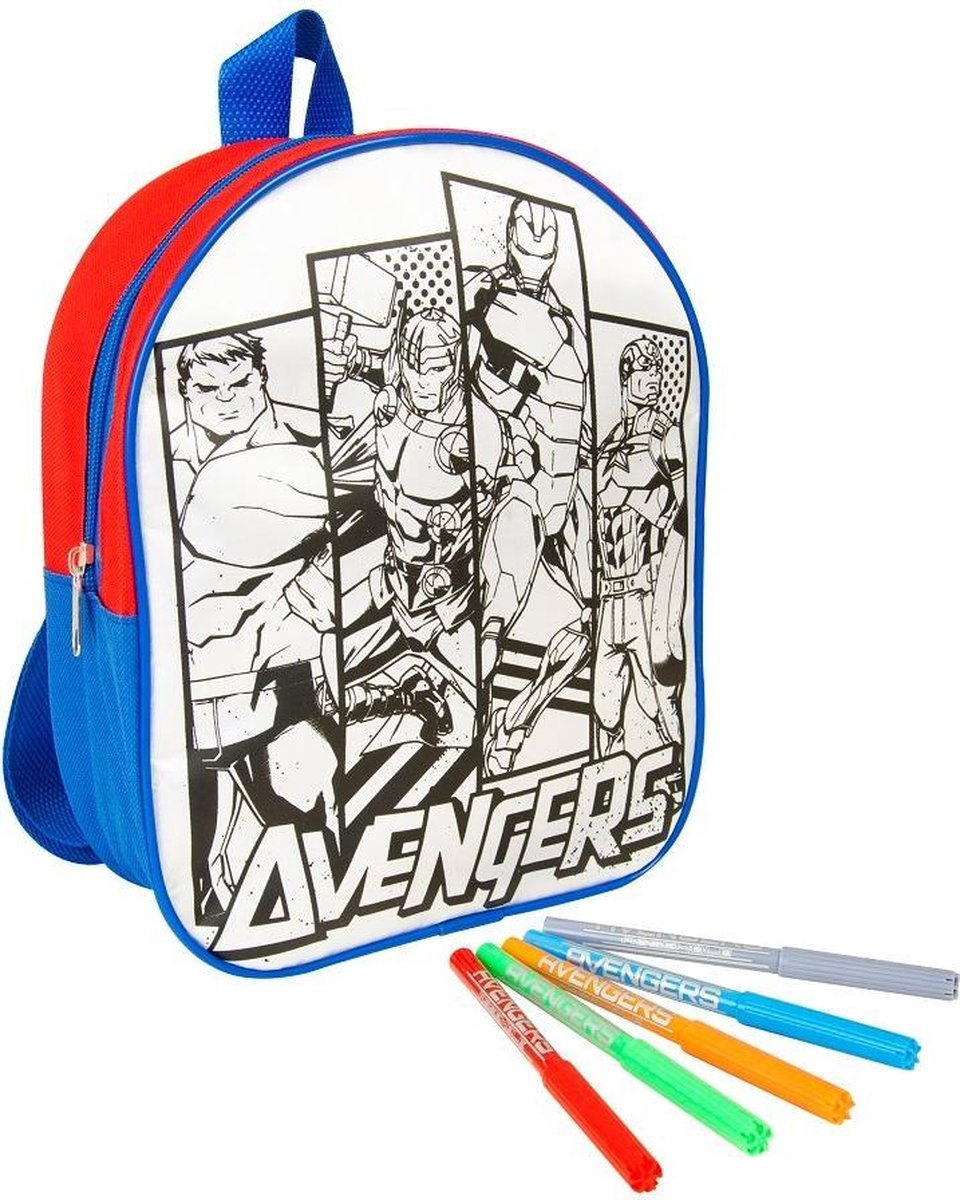 Kleur je eigen Avengers rugzak