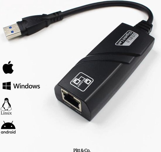 adapter usb 3.0 voor Macbook/Windows/Linux LAN Netwerkadapter USB naar...