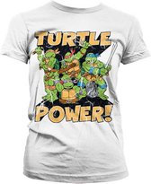 Teenage Mutant Ninja Turtles Dames Tshirt -XXL- Turtle Power! Wit