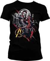 Marvel The Avengers Dames Tshirt -M- Heroes Zwart