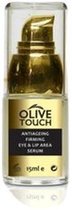 Olive Touch - Anti aging verstevigende oog- en lipserum met aloë vera - hyaluronzuur - arganolie van Olive Touch