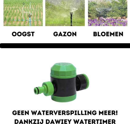 welzijn zaad Locomotief Tuin bewatering timer - Timer - Watertimer - Water sproeier - Tuinslang -  Groen -... | bol.com
