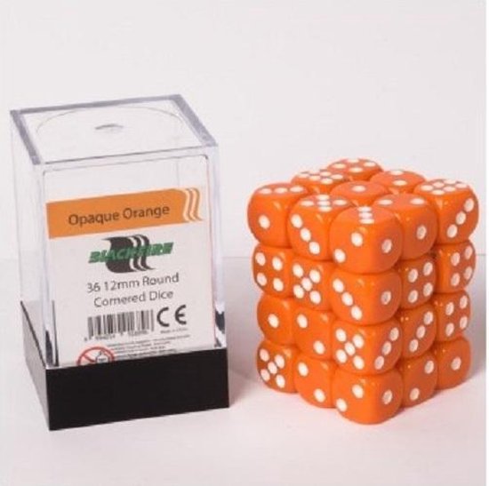 Afbeelding van het spel Dice cube 12mm - Opaque Orange (36)