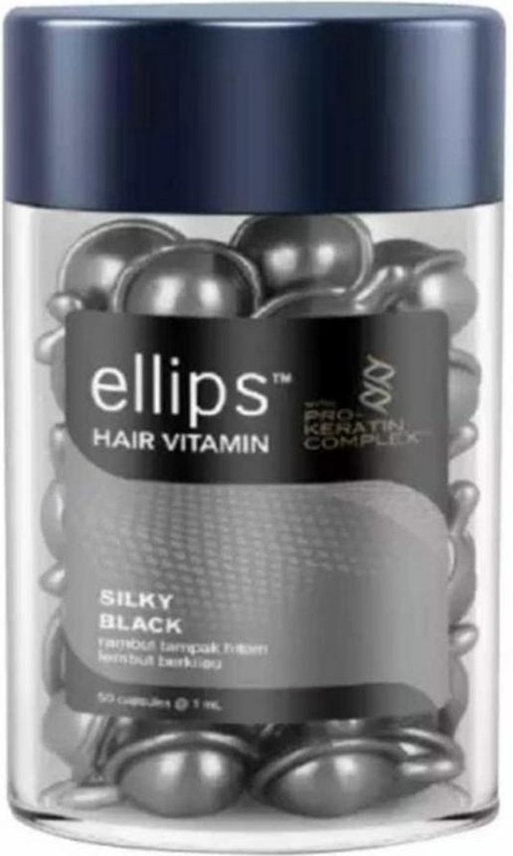 Ellips Hairvitamin Silky Black met Pro Keratin - 50ml