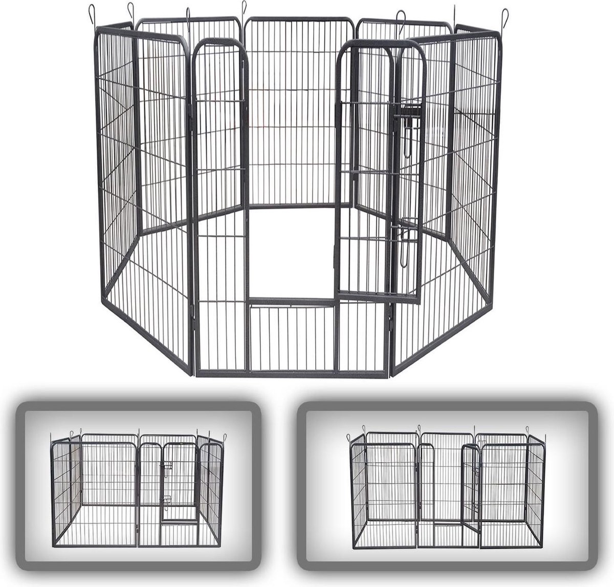 Meubilaire - Dierenkooi - Puppy rooster - Achthoek L - Metaal